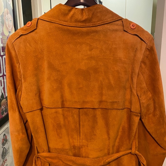 Vintage 1970’s Members Only Orange Suede Coat - Picture 10 of 15